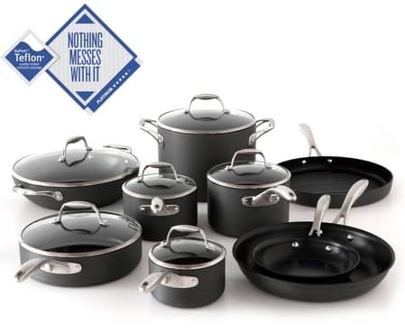  WearEver C943SF Pure Living Nonstick Ceramic 15-Piece Cookware  Set: Home & Kitchen