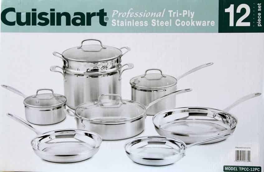 Cuisinart 12-Piece Multiclad Pro Triple-Ply Stainless Steel Cookware