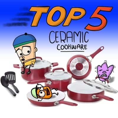 CG INTERNATIONAL TRADING 10 - Piece Non-Stick Ceramic Cookware Set &  Reviews