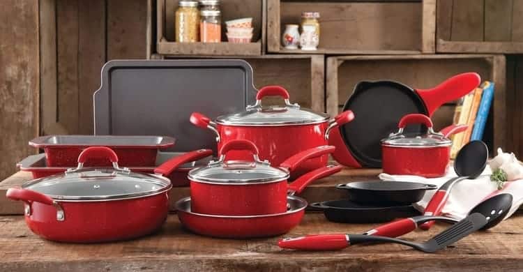 The Pioneer Woman, 25pc Ceramic Non-stick Aluminum Cookware, Breezy  Blossom, Review