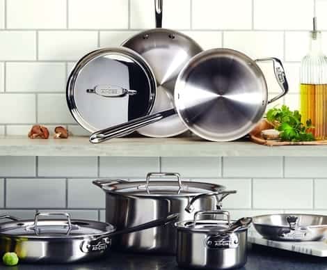 G5™ Graphite Core Stainless Steel 5-ply Bonded Cookware, 10 Piece Set