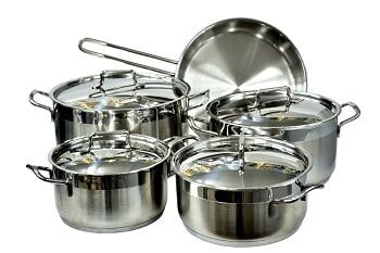 USA Pan Cookware 5-Ply Stainless Steel 8 Inch Sauté Skillet, Oven